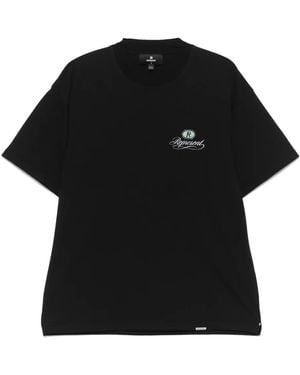 Represent Crewneck Logo Printed T-Shirt - Black