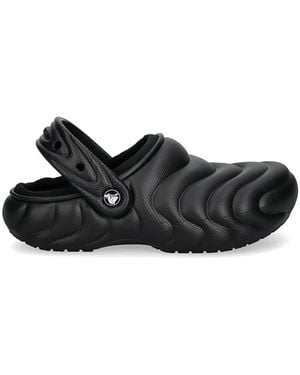 Crocs™ Overpuff Clog Slippers - Black