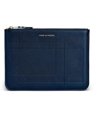 Comme des Garçons Intersection Zip Pouch - Blue