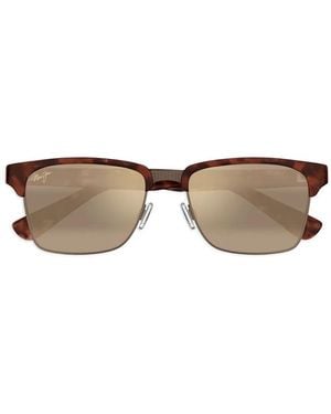 Maui Jim Occhiali Da Sole Kawika Con Effetto Tartarugato - Marrone