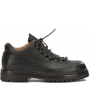 Officine Creative Artic Flexi 001 Pebbled Lace-Up Hiking Boots - Black