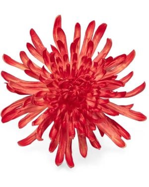 Jennifer Behr Chrysanthemum Silk Organza Brooch - Red