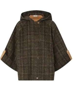 Liu Jo Cape With Hood - Brown