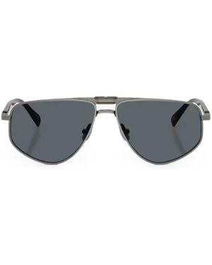 Brunello Cucinelli Dike Pilot-Frame Sunglasses - Grey