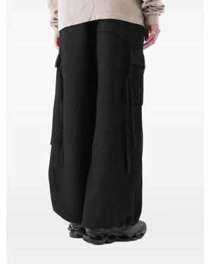 Maharishi 6203 Waffle Hakama Cargo Pants - Black