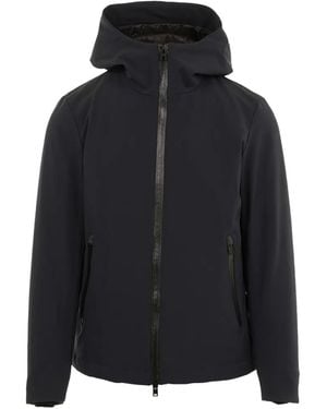 Woolrich Kapuzenjacke Mit Reißverschluss - Schwarz