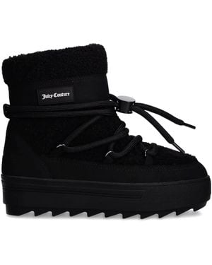 Juicy Couture Botas de nieve con etiqueta del logo - Negro
