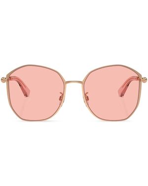 Burberry Logo-Engraved Sunglasses - Pink