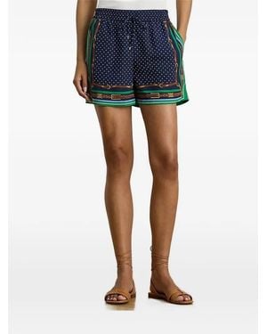 Ralph Lauren Polka Dot Print Shorts - Blue