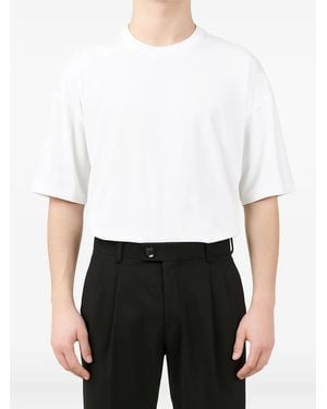Roberto Collina Camiseta de algodón de manga corta - Blanco