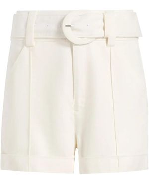 Cinq À Sept Pantalones cortos Aldi con cinturón - Neutro