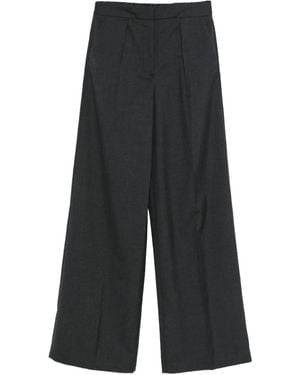 JOSEPH Pleated wide-leg trousers - Gris
