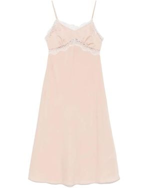 Vivetta Midikleid Mit Spitzenbesatz - Pink