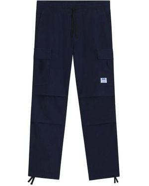 HUGO Drawstring-Waist Cargo Pants - Blue