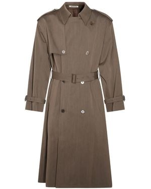 AURALEE Trenchcoat aus Wolle - Natur
