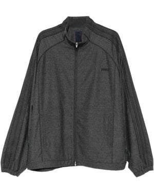 Juun.J Zip-Up Checked Jacket - Black