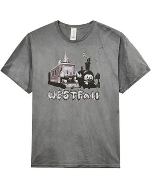 WESTFALL Graphic-Print T-Shirt - Grey