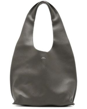 A.P.C. Le Neige Clou Schultertasche - Grau