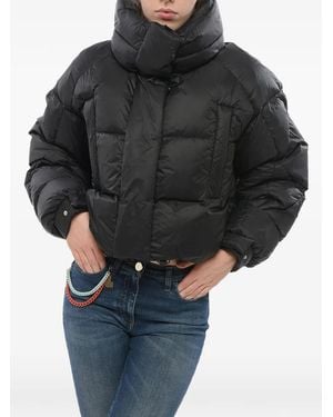 Bacon Puffa Ring Quilted Jacket - Black