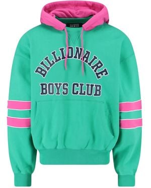 BBCICECREAM Logo-Embroidered-Lined Hoodie - Green