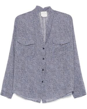 Forte Forte Printed Pocket Shirt - Purple