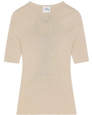 Courreges Solar ニットトップ - ナチュラル