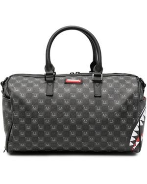 Sprayground Cabas À Carreaux Et Motif Shark - Black