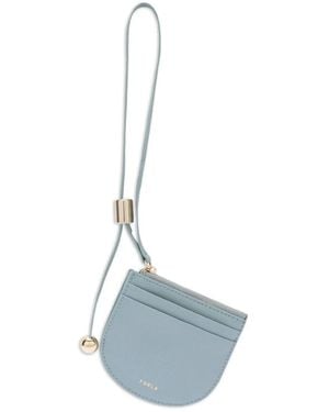 Furla Laura Kartenetui mit Riemen - Blau