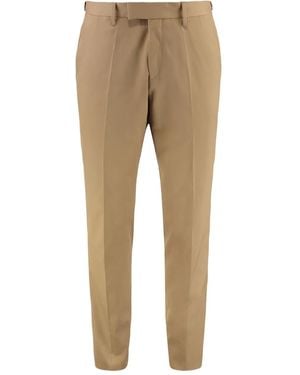 BOSS Broek Met Platte Voorkant - Naturel