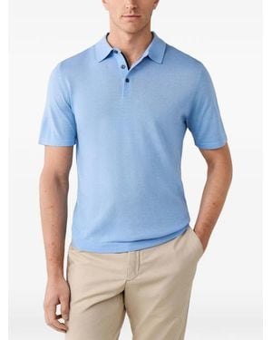 Hackett Poloshirt Mit Kurzen Ärmeln - Blau