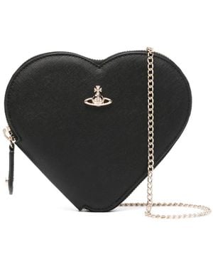Vivienne Westwood Heart Cross Body Bag - Black