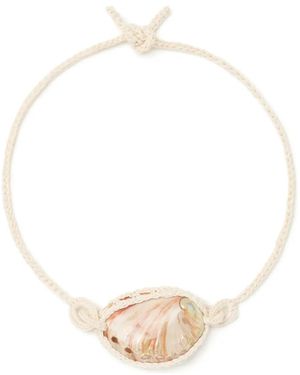 Alanui Mermaid Inside Halsketting Met Schelpen - Wit