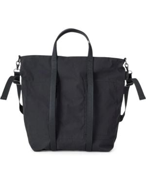 Amiacalva Gabardine Two-Way Tote Bag - Black