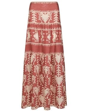 Johanna Ortiz Rituales Maxi Skirt - Red