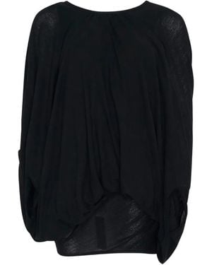 Junya Watanabe Draped Oversized Blouse - Black