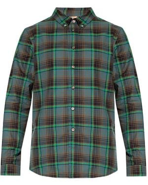 Paul Smith Checked Buttoned Shirt - Green
