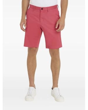 Tommy Hilfiger Flat-Front Pocket Shorts - Red