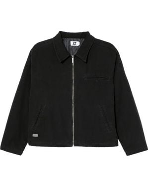 Izzue Logo-Plaque Jacket - Black