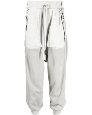 Boris Bidjan Saberi テーパード トラックパンツ - ホワイト