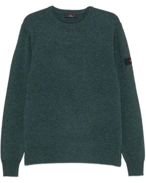 Peuterey Logo-Patch Crew-Neck Sweater - Green