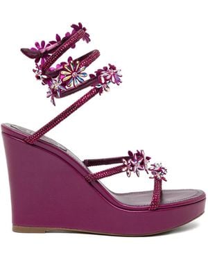 Rene Caovilla Sandales Cassie 105 Mm - Purple