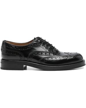 Church's Pilar Leather Laced Shoes - Black