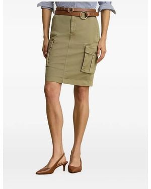 Ralph Lauren Cargo-Pocket Mini Skirt - Green