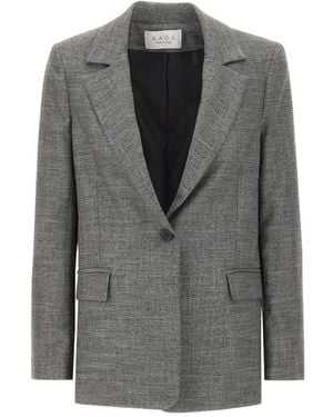 Kaos Single-Breasted Blazer - Grey