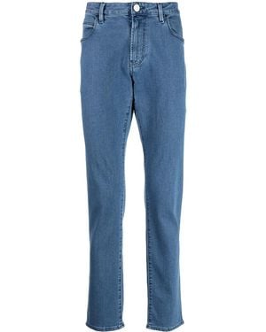 Giorgio Armani Low-Rise Straight-Leg Jeans - Blue