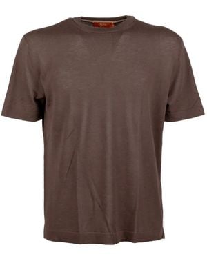 Cruna Crewneck Short-Sleeve T-Shirt - Brown