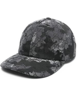 Gucci Gg Camouflage Hat - Grey