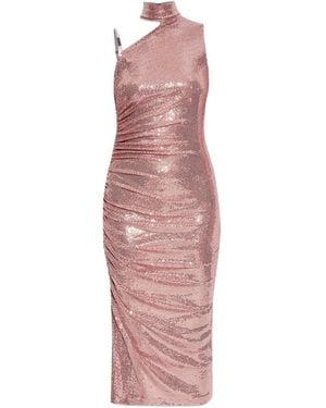 Versace Jeans Couture Kleid mit Stehkragen - Pink