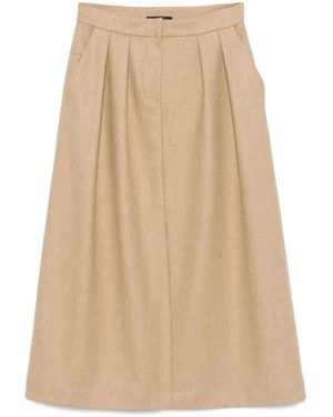 Fabiana Filippi A-Line Midi Skirt - Natural