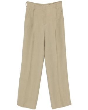 Antonelli Pressed-Crease Trousers - Natural